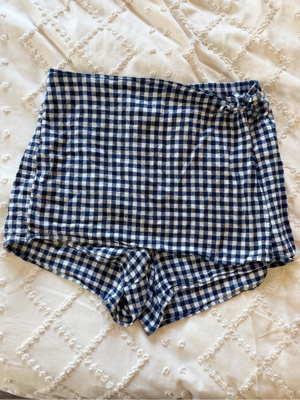Women’s Old Navy Gingham Skort in Blue & White Size XL